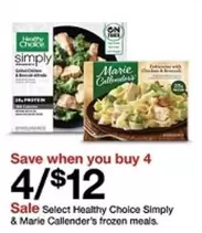 Frozen - Healthy Choice Simply & Marie Callender's frozen meals