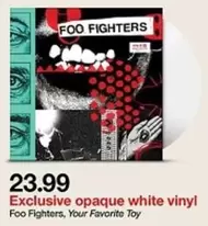 Exclusive opaque white vinyl