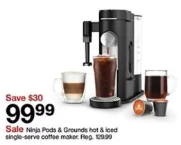 Ninja - Pods & Grounds hot & iced single-serve coffee maker