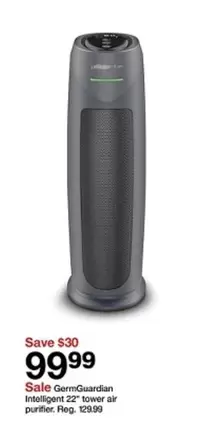 Intelligent 22" tower air purifier