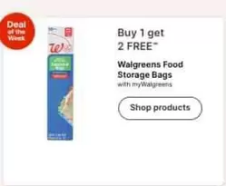 Walgreens Food Storage Bags