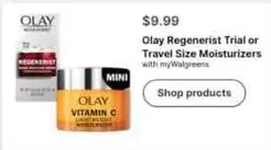 Olay - Regenerist Trial or Travel Size Moisturizers