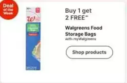 Walgreens Food Storage Bags