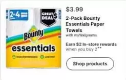 Bounty - 2-Pack Essentials Paper Towels