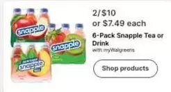 Snapple -  Tea or Drink