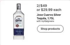 Jose Cuervo - Silver Tequila