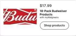 Budweiser - 18-Pack Products
