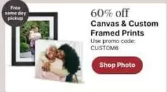 Canvas & Custom Framed Prints