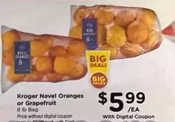 Navel Oranges or Grapefruit
