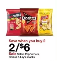Doritos - PopCorners,  & Lay's snacks
