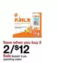Bubbl'r sparkling water
