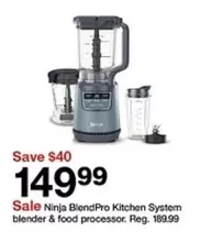 Ninja -  BlendPro Kitchen System blender & food processor