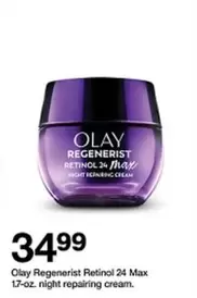 Olay - Regenerist Retinol 24 Max Night Repairing Cream