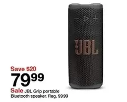 Grip portable Bluetooth speaker