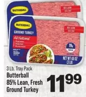 Butterball - 85% Lean, Fresh Ground Turkey