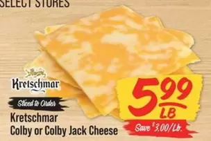 Kretschmar - Colby or Colby Jack Cheese