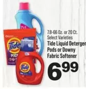 Tide -  Liquid Detergent, Pods or Downy Fabric Softener
