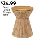 Rattan Storage Table