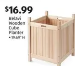 Wooden Cube Planter
