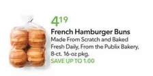 French Hamburger Buns