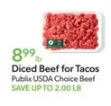 Diced Beef for Tacos