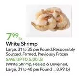 Frozen - White Shrimp