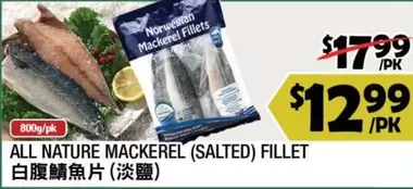 all - ALL NATURE MACKEREL (SALTED) FILLET