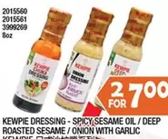 KEWPIE DRESSING - SPICY SESAME OIL / DEEP ROASTED SESAME / ONION WITH GARLIC