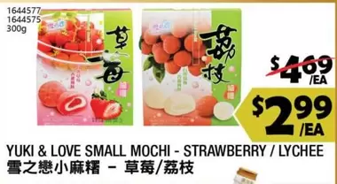 SMALL MOCHI - STRAWBERRY / LYCHEE