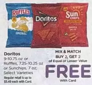 Ruffles - Doritos, , or Sunchips