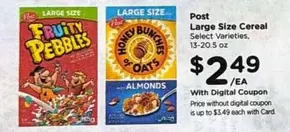 post  - Large Size Cereal
