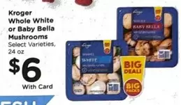 Bella - Whole White or Baby  Mushrooms