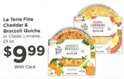 Lorraine - Cheddar & Broccoli Quiche or Classic  Quiche