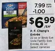 Birds Eye - P. F. Chang's Entrée,  Voila Family Size Entrée