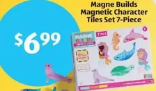 Magnetic Character Tiles Set 7-Piece