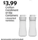 Condiment or Dip Containers