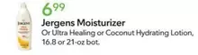 Jergens - Moisturizer or Ultra Healing or Coconut Hydrating Lotion
