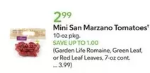 Mini San Marzano Tomatoes
