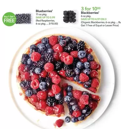 Blueberries, Blackberries, Raspberries