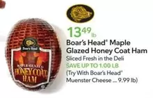 Boar's Head - Maple Glazed Honey Coat Ham
