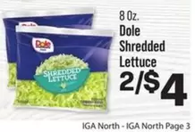 Dole - Shredded Lettuce