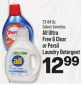 all - All Ultra Free & Clear or Persil Laundry Detergent