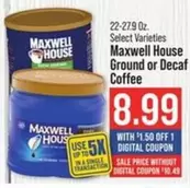 Maxwell House - Ground or Decaf Coffee