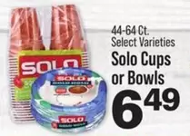Solo Cups or Bowls
