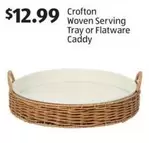 Woven Serving Tray or Flatware Caddy