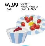 Plastic - Plates or Bowls 4-Pack