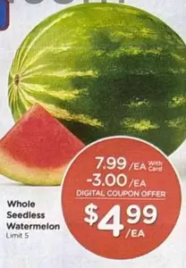 Whole Seedless Watermelon