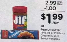 Jif - Peanut Butter or Crescents