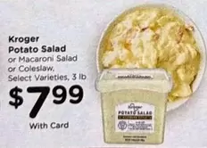 Potato Salad or Macaroni Salad or Coleslaw