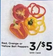 Red, Orange or Yellow Bell Peppers